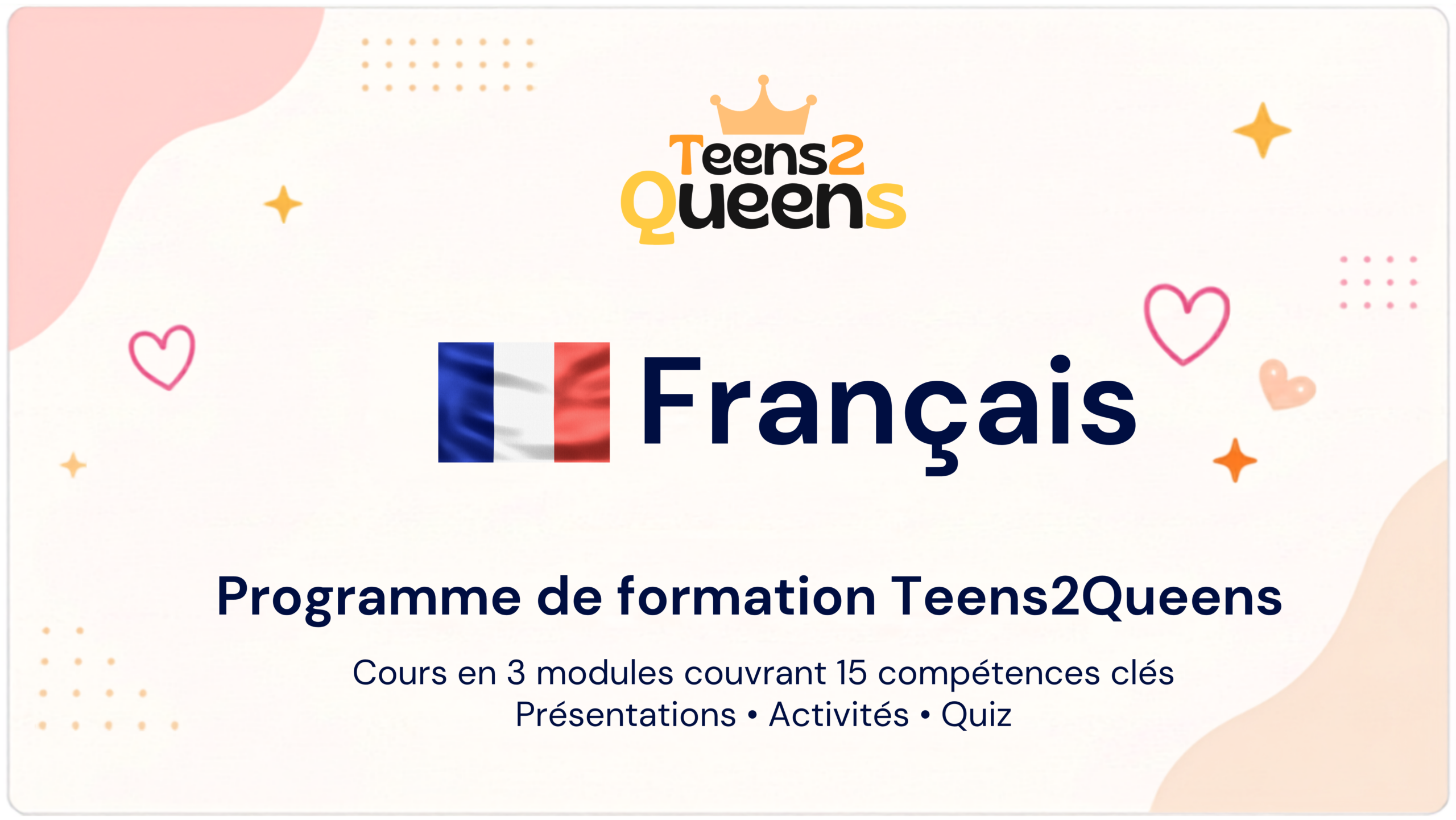 🇫🇷 Français | Programme de formation Teens2Queens
